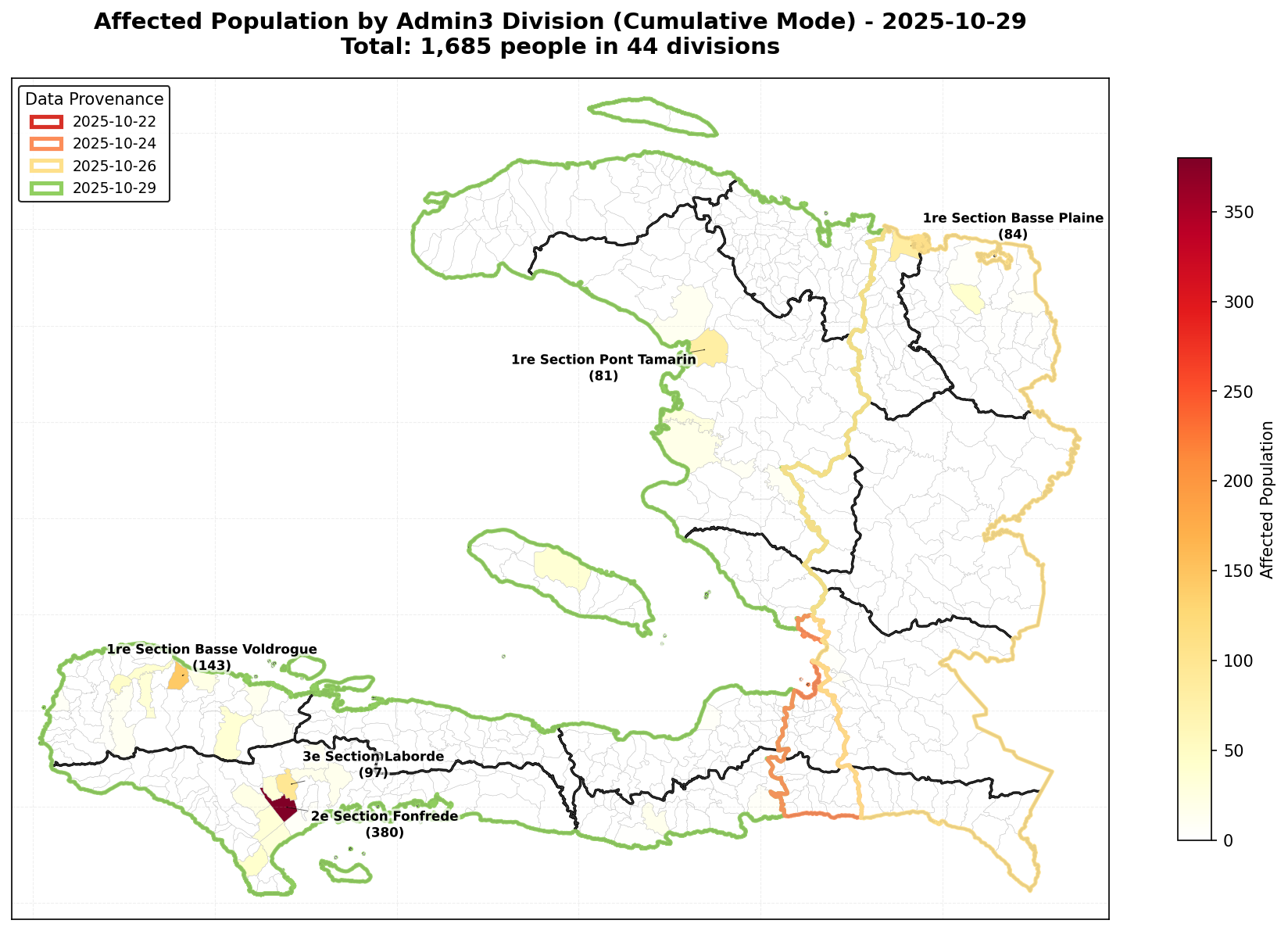 Haiti — Affected Population (Cumulative)